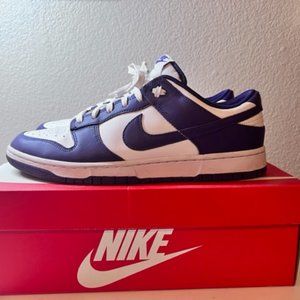 NEW Nike Dunk Low Retro White / Court Purple